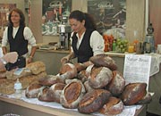 all types of local specialities - like bread from Gamlavaerket