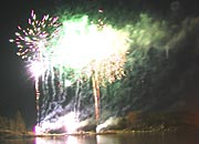 fireworks seen across the water