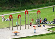 lopen grass play areas and playground
