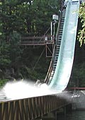 leave your stomach behind on the log flume ride