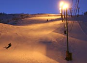 the original evening ski slope beside the two main lifts
