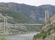 the bridge across to Forsand by the mouth of Lysefjord