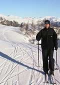 skiing near the apine skiing area at Svandalen
